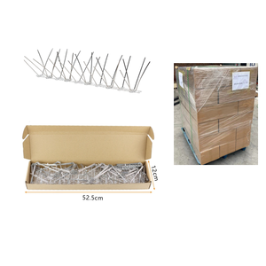 Tiras de espiga de <span class=keywords><strong>policarbonato</strong></span> duraderas al por mayor, sin montaje, con base antirrobo para control de aves en edificios comerciales - Product Image 6