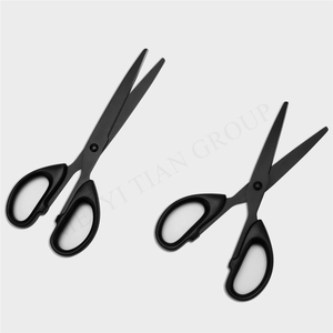 <span class=keywords><strong>6</strong></span> 7 inch kéo Màu đen lưỡi kéo văn phòng cho văn phòng nhà Giấy Thủ Công đa mục đích kéo chính xác - Product Image 6