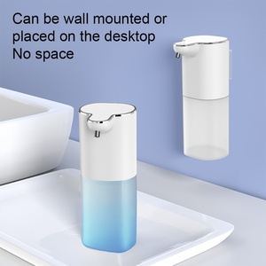 Distributeur automatique de savon liquide sans contact à capteur de mouvement, en plastique, rechargeable, pour hôtel, marque privée - Product Image 5