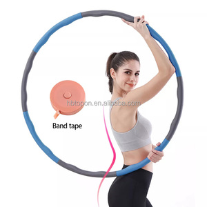 Factory Directly Eco-friendly Fitnsss Exercise Plastic Detachable Sports Hula Ring <strong>Hoola</strong> <strong>Hoop</strong> for Adults - Product Image 5