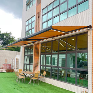 Porte d'entrée Auvent Patio Auvent RétractableMachine WindowMetal Manuel Food Truck Terrasse Couverture Auvent Jardin - Product Image 4