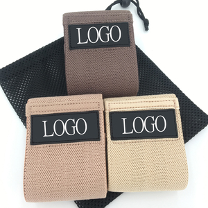 Wholesale Custom Logo Print Fabric Fitness Exercise Booty Hip <b>Band</b> <b>Workout</b> Loop Resistance <b>Bands</b> Latex Fitness Hip Booty <b>Bands</b> - Product Image 2