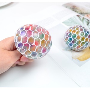 ลูกบอลคริสตัลหลากสีสัน ของเล่นคลายเครียด แปลกใหม่และไม่เหมือนใคร ของเล่นบีบมือได้ สนุกสนาน คลายเครียด - Product Image 4