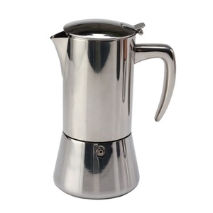 2/4/6/10 taza de acero inoxidable certificación alimentaria grado espresso Moka olla cafetera - Product Image 1