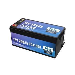 Batterie au lithium YUNFAN 12V 200Ah 1500CCA Start-Stop 1500A à impulsion pour camions lourds et engins de génie civil - Product Image 5