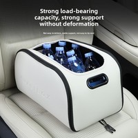 Boîte de rangement multifonction pliable pour coffre de voiture avec compartiment à gants