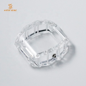 Factory 44mm Tonneau <b>Watch</b> <b>Case</b> Transparent Sapphire K9 Crystal Glass Waterproof <b>Case</b> for Automatic Mechanical <b>Watch</b> Parts - Product Image 1