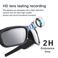 Gafas de Sol Deportivas con Cámara de Acción Integrada, Grabación de Video 4K Ultra HD CMOS, Gran Angular de 90°, Portátiles, Mini, para Motocicleta