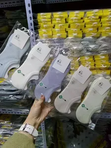 Chaussettes bateau <span class=keywords><strong>en</strong></span> coton et <span class=keywords><strong>lin</strong></span> ultra-fines respirantes de qualité supérieure pour le confort tout au long de la journée des femmes - Product Image 2