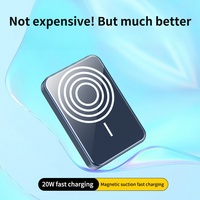 2025 nuevos dispositivos inteligentes portátiles Mini Power Bank 5000mAh con potencia de salida de 10W/20W y función de soporte