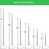 En gros, Ensemble de poteaux télescopiques réglables pour colonnes de ballons et arches de décoration de fête (Thanksgiving, Anniversaire, Mariage)