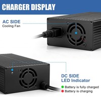 Chargeur de batterie SLA 12V 10A pour bateau marin, bateau, caravane, camping-car, œillets bouchés, chargeur de batterie au plomb-acide 12V 45Ah 50Ah