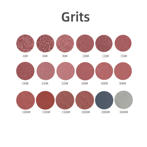 ปลายข้าว40-5000 #1 <span class=keywords><strong>2</strong></span> 3 4 5 6 7 9นิ้วแผ่นผ้าขัดกระดาษทรายทรงกลมมีเครื่องมือบดแบบตะขอและห่วงไฟเบอร์ - Product Image 6