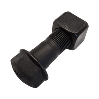 Vis de fixation de plaques de chenilles SSXR pour engins de construction M20x1.5x57mm, pour train de roulement d'excavatrice, zinguées, en acier 40Cr, grade 10.9