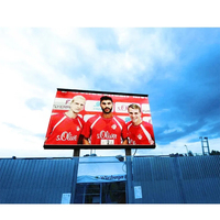 Écran LED couleur pleine HLT Outdoor P10, luminosité 5000 cd, garantie 2 ans, écran électronique grand format pour la publicité dans les stades sportifs