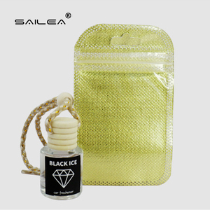 Diffuseur de parfum pour voiture en bois créatif, flacon en verre avec bouchon à vis, pendentif imprimé à l'écran, rechargeable pour l'aromathérapie automobile, à suspendre - Product Image 3