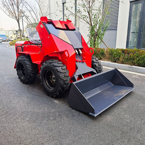 Skid Steer <span class=keywords><strong>Loader</strong></span> Mesin Diesel Mini <span class=keywords><strong>Loader</strong></span> Skid Steer <span class=keywords><strong>Loader</strong></span> yang Dikendarai dari Belakang dengan Forestry Mulcher - Product Image 2