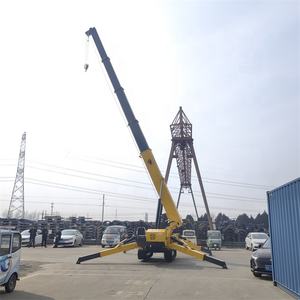 رافعة عنكبوتية ديزل جديدة بسعة <span class=keywords><strong>10</strong></span> طن بسعر المصنع، رافعة زاحفة ذات أرجل تلسكوبية صغيرة متنقلة بارتفاع رفع 21 متر وكفاءة عالية - Product Image 4