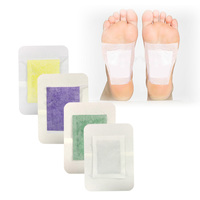 Patchs détoxifiants pour les pieds au vinaigre de bambou, à base de plantes chinoises naturelles, gingembre et armoise