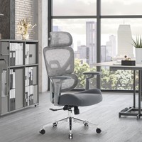Chaise de bureau ergonomique respirante en maille moderne pour la maison, accoudoirs réglables 4D, appui-tête réglable 3D, prix d'usine, confortable