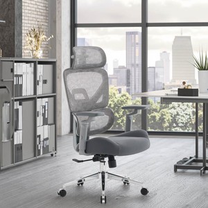 Chaise de bureau ergonomique respirante en maille moderne pour la maison, accoudoirs réglables 4D, appui-tête réglable 3D, <span class=keywords><strong>prix</strong></span> d'usine, confortable - Product Image 2