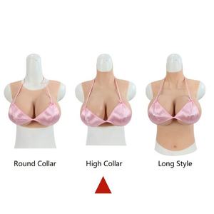 Искусственная грудь с высоким воротником, нагрудник из силикона с хлопковым наполнителем для трансвеститов трансгендеров трансвеститов - Product Image 4