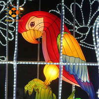 Weihnachts fest Laterne Show Tier Laterne Papagei Vögel Laterne Festival für Park