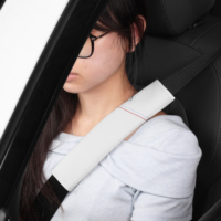 Housse de ceinture de sécurité en cuir, coussin d'épaule confortable, anti-frottement, ajustement universel, résistant à l'usure, pour BMW Toyota Honda