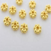 Composants élégants de bijoux d'espacement de marguerite en or vermeil