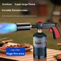 Lampe torche à gaz propane portative de haute qualité, flamme réglable, pistolet à flamme propane, lance-flammes pour pique-nique en plein air