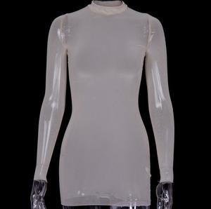 Vestido playero transparente para mujer, vestido de malla transparente - Product Image 6