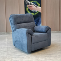 Sillón reclinable eléctrico moderno con control remoto, sillón reclinable para ancianos, sillón de masaje con calefacción y elevación