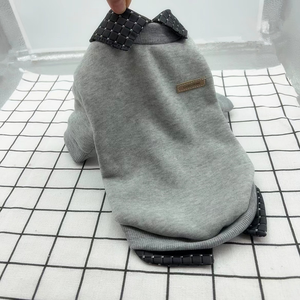 Novo Moletom com Capuz para Cães e Gatos de Outono e Inverno Camisa Elegante e Simples para Filhotes - Product Image 4