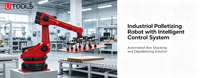 Brazo Robótico Industrial de Seis Ejes Utools, Brazo Robótico Automatizado para Manipulación de Materiales, Solución de Automatización de Fábrica de Carga Pesada