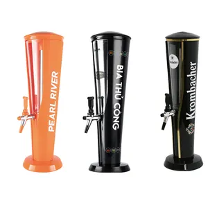 Wholesale Beverage Dispenser 3l Draft Beer Tower With Ice Tube Party Beer Tower Dispenser