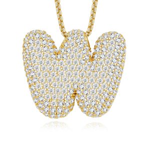 Colgante de Moissanita con Letra V, 26 Letras, Certificado GRA, Estilo Iced Out, Joyería Hip Hop para Hombre, Plata 925, Color D, VVS, Gran Venta 2026 - Product Image 3