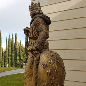 Bronce <span class=keywords><strong>emperador</strong></span> santo de Luis XIV de Francia estatua tamaño natural bronce antiguo escultura masculina para Decoración - Product Image 3