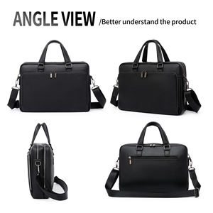 Maletín Profesional de Gran Capacidad Resistente al Desgaste con Bolsillos Organizadores, Bolsa de Mensajero de Cuero PU para Laptop de 15 Pulgadas - Product Image 6