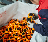 40mm 50mm roulettes noires verrouillables pour rayons de supermarché
