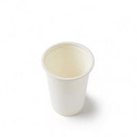 Gobelet jetable en amidon de maïs réutilisable blanc pour fête d'anniversaire et cérémonie