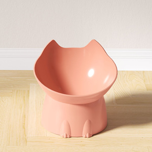 Comedero elevado para mascotas de gran capacidad, ergonómico, con soporte alto, protección para el cuello de perros y gatos, anticaídas, de plástico. - Product Image 6
