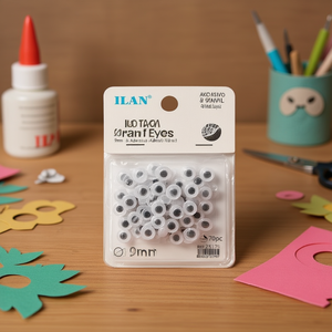 Ilan Craft Eyes Adesivi da 9mm, 70 Pezzi per Progetti Fai-da-Te - Product Image 2