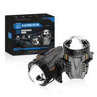 Phare de projecteur bi-LED LANSEKO 90W super lumineux, double faisceau direct, projecteur de 3 pouces avec tubes en cuivre