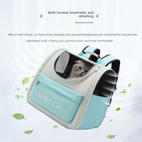 Sac de transport pour chat respirant et portable, sac à dos amovible pour chat, vente en gros