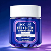 Gummies NAD Resvératrol, compléments NAD pour femmes et hommes, collagène, biotine, antioxydant, régénération cellulaire, énergie