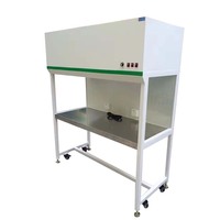 Meja Kerja Aliran Udara Laminar Cleanroom Langsung dari Pabrik dengan Basis Mobile, Kabinet Aliran Udara Laminar Vertikal, Clean Bench