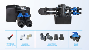 <span class=keywords><strong>Adoucisseur</strong></span> d'eau Fobrite à commande double <span class=keywords><strong>duplex</strong></span> à alimentation continue numérique, 9 pieds cubes, 110V-220V, réservoir de 10-30 pouces - Product Image 3