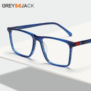 Montures de lunettes carrées pour femmes Greyjack Ac1006, monture complète, anti-lumière bleue, monture en métal - Product Image 1