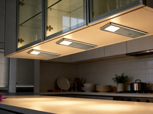 Lámpara de Cocina Moderna, Súper Delgada, de Forma Cuadrada, con Acabado de Aluminio Cepillado, para Debajo del Gabinete, con Garantía de 3 Años, Modelo 2819 - Product Image 3