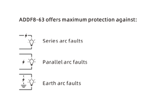 เบรกเกอร์วงจรแบบแยกส่วน Addf8-63 Afdd 50a 3p+n 4p 400v พลาสติก สำหรับใช้ในบ้าน ติดตั้งบนราง Ip20 ป้องกันไฟรั่ว Afci ราคาประหยัด - Product Image 3